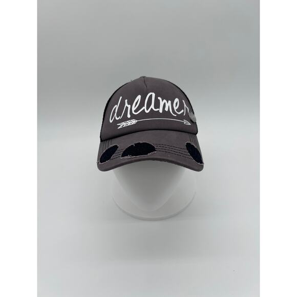 Dreamer Distressed Hat Crowned Free Cap - Picture 1 of 6